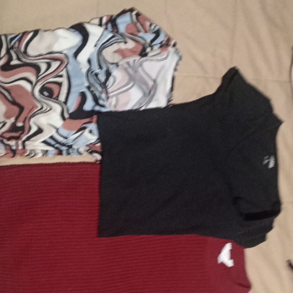 Time and Tru Rich Red Knit Top